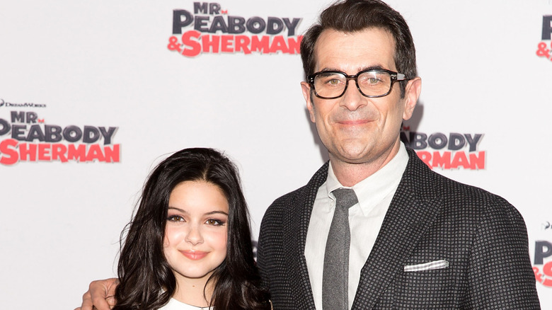 Ariel Winter and Ty Burrell pose together in 2014