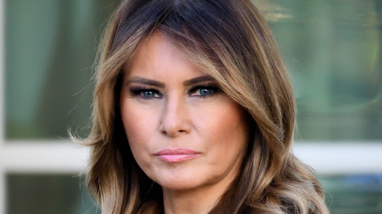 Melania Trump at the White House Rose Garden