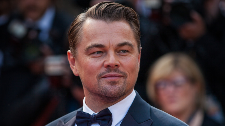 Leonardo Dicaprio slick back hair goatee