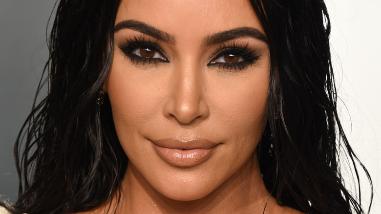 Kim Kardashian wearing black eyeliner