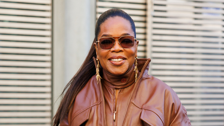 Oprah posing in sunglasses