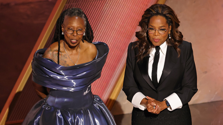 Whoopi Goldberg and Oprah Winfrey at the 2025 Oscars