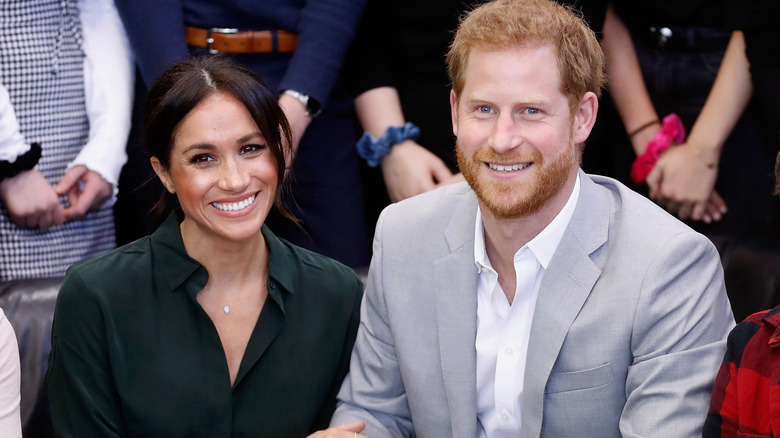 Meghan Markle and Prince Harry smiling