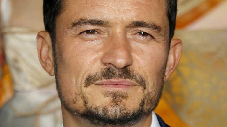 Orlando Bloom with facial hair