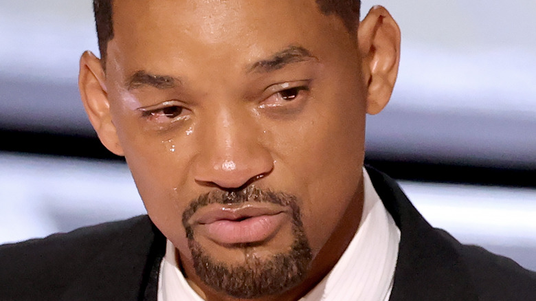 Will Smith goatee beard crying