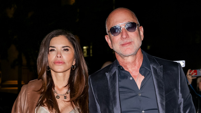Lauren Sanchez and Jeff Bezos at the EE72 Magazine launch party