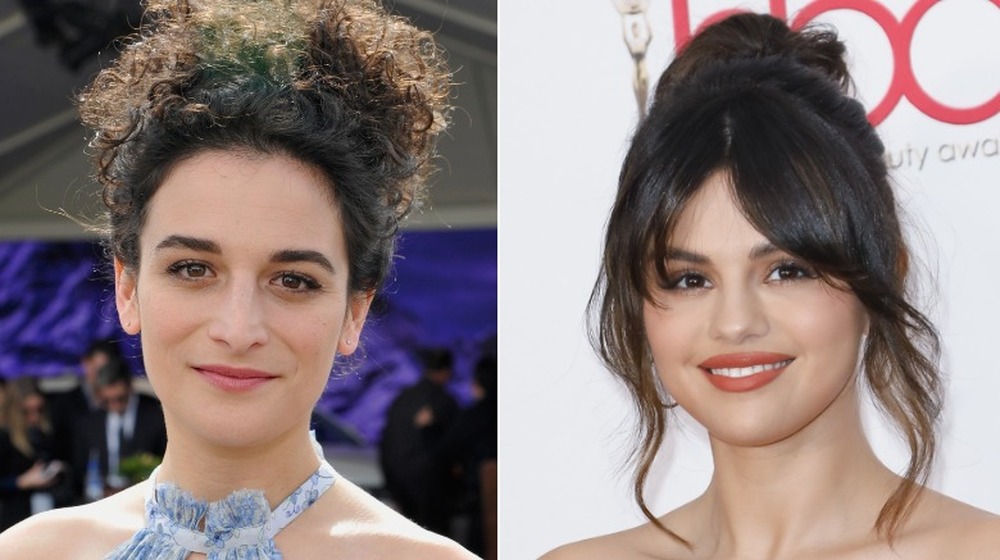 Jenny Slate and Selena Gomez smiling