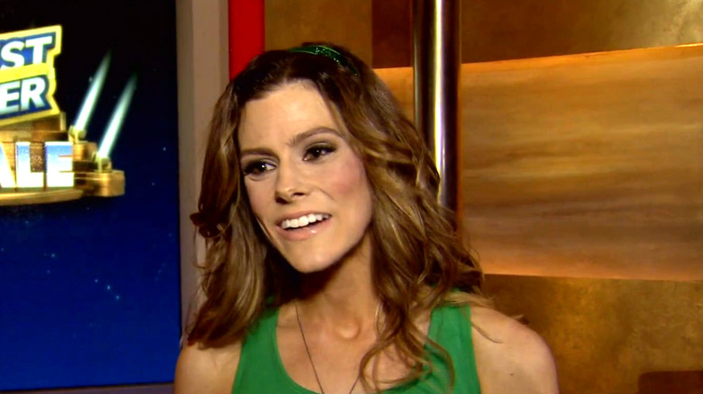 A closeup of Biggest Loser contestant Rachel Frederickson