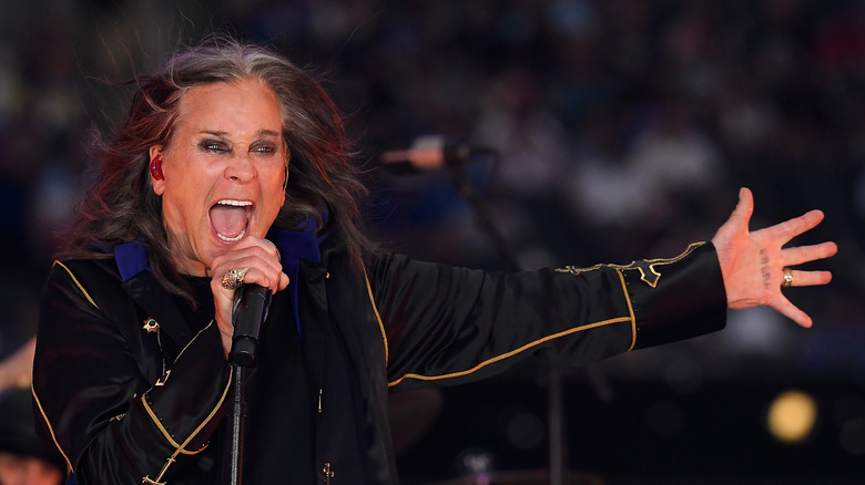 Ozzy Osbourne performs onstage