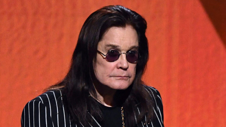 Ozzy Osbourne speaking at the Grammys