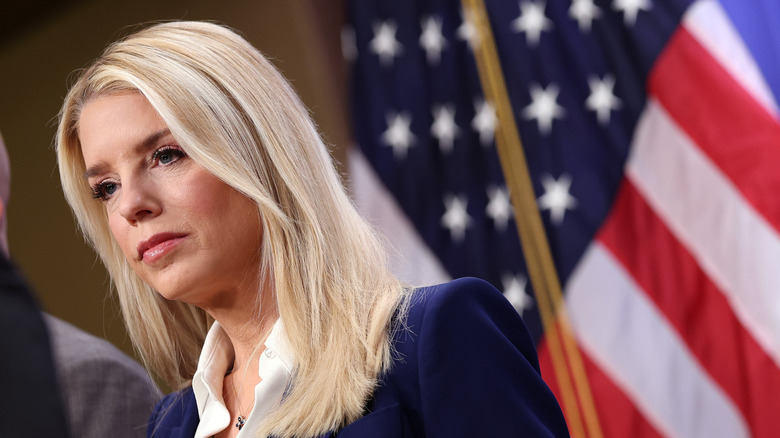 Pam Bondi looking out into crowd