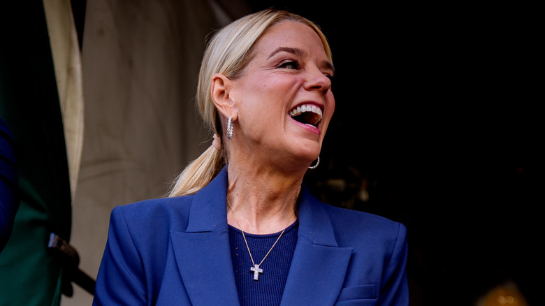 Pam Bondi laughing in 2025.