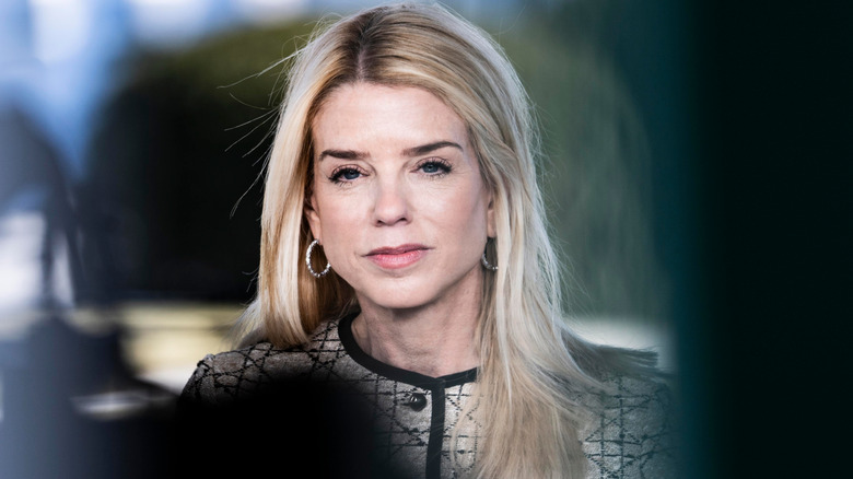 Pam Bondi with her hair side parted and slight smile