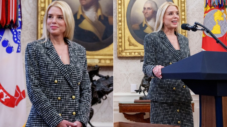 Pam Bondi being sworn in