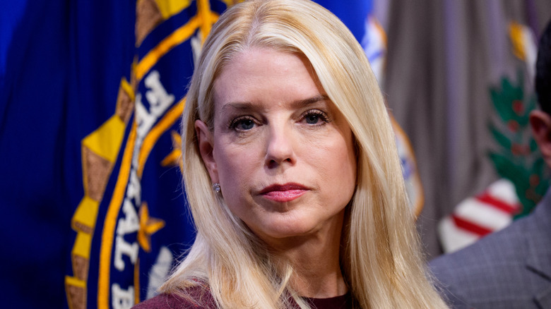 Pam Bondi speaking at the White House