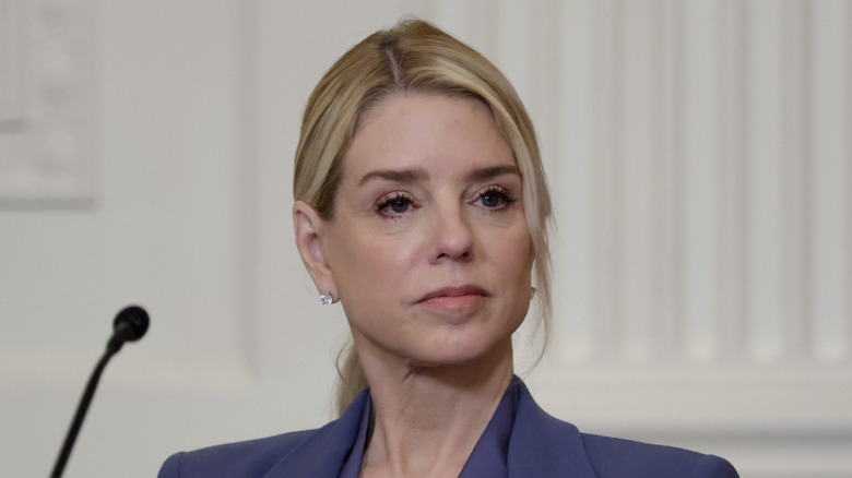 Pam Bondi speaking at the White House