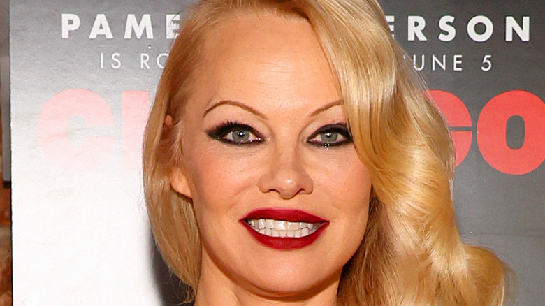 Pamela Anderson smiling