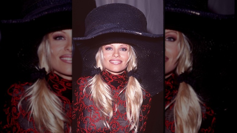 Pamela Anderson at the 24th Annual American Music Awards.