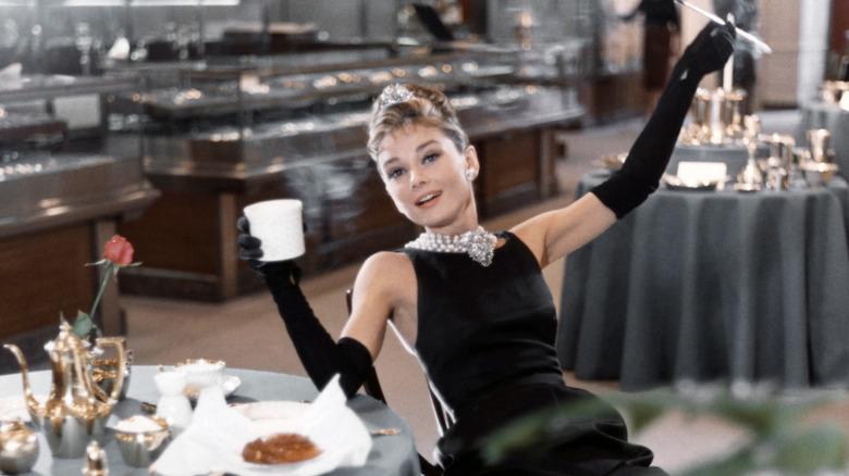 Audrey Hepburn in a Breakfast at Tiffany's promo