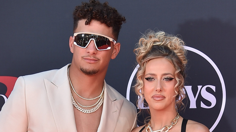 Brittany and Patrick Mahomes on the red carpet