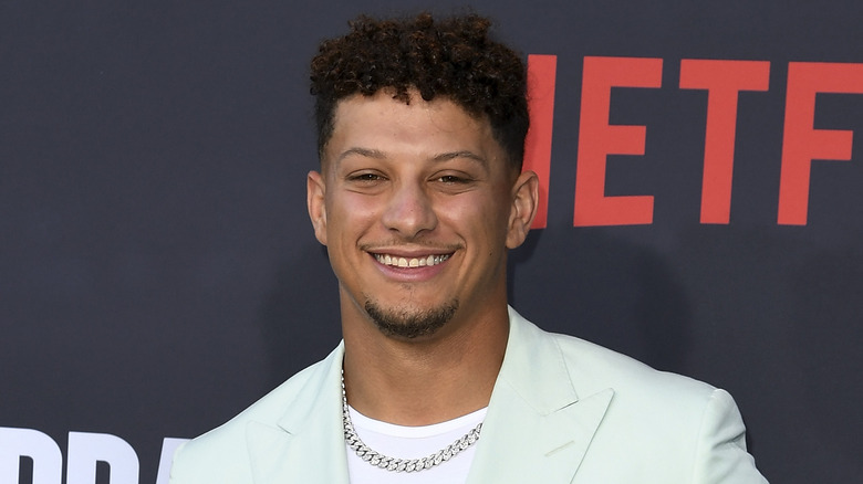 Patrick Mahomes smiling