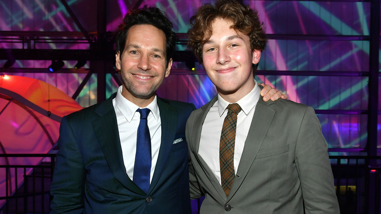 Paul Rudd and Jack Sullivan Rudd smiling