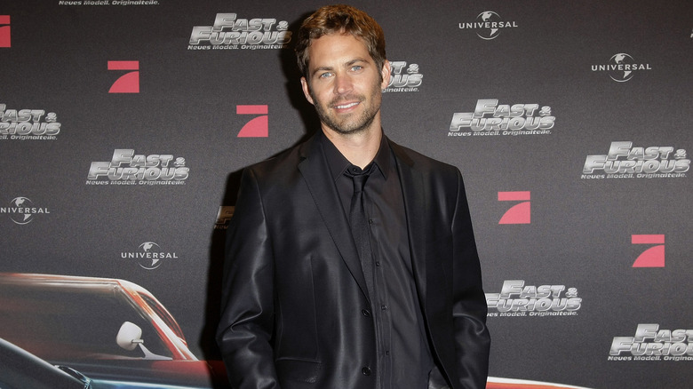 Paul Walker wearing all black