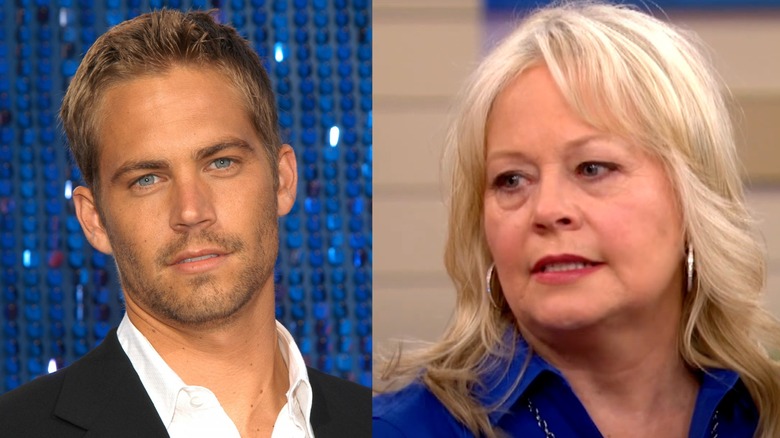 Paul Walker in black jacket; Cheryl Walker on The Dr. Oz Show