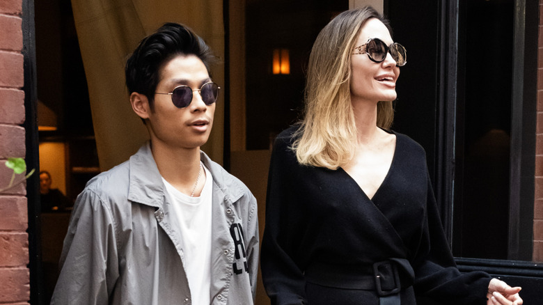 Angelina and Pax in NYC in 2023