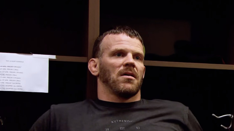 Dennis Hallman talks to Miesha Tate on "The Ultimate Fighter."