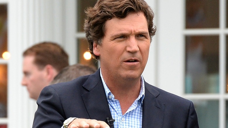 Tucker Carlson snapped mid conversation