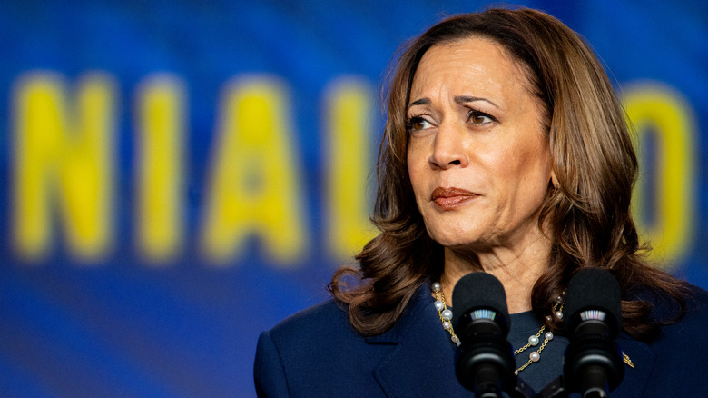 Kamala Harris delivering remarks during the Sigma Gamma Rho's 60th International Biennial Boule at the George R. Brown Convention Center