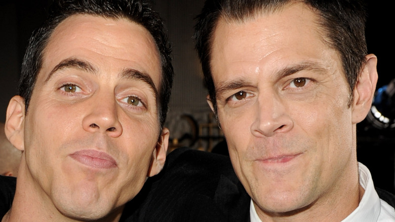 Steve O and Johnny Knoxville, posing together