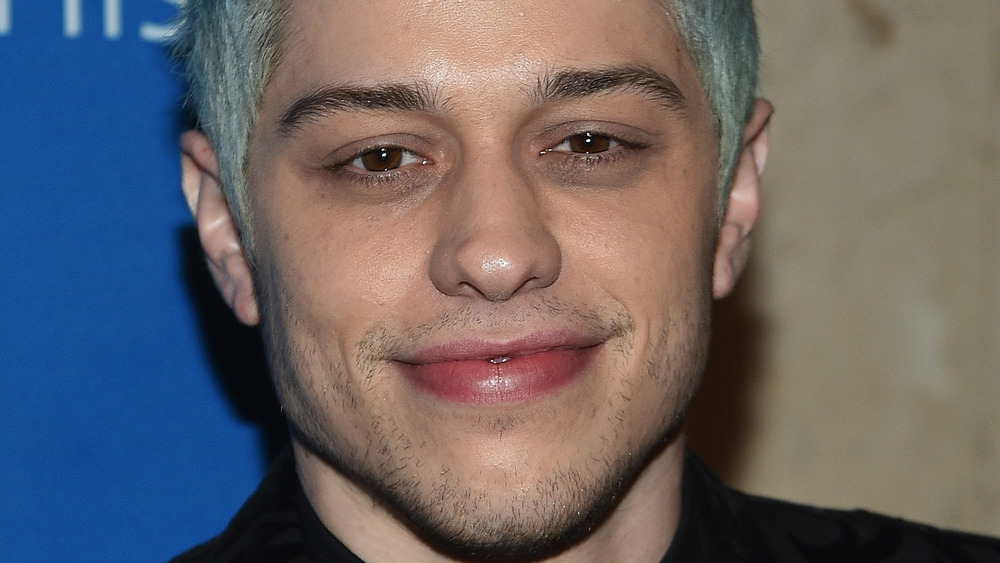 Pete Davidson blue hair