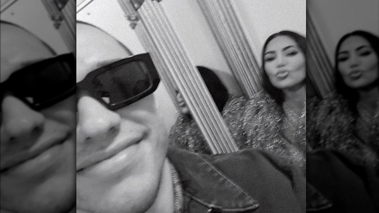 Pete Davidson and Kim Kardashian selfie 