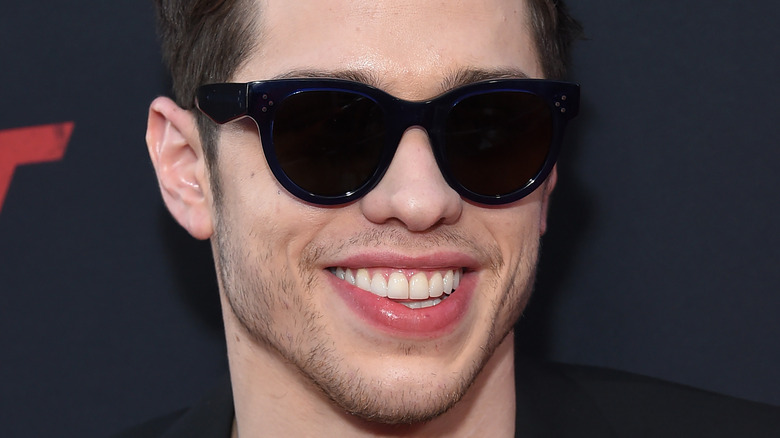 Pete Davidson at "The Dirt" premiere 2019