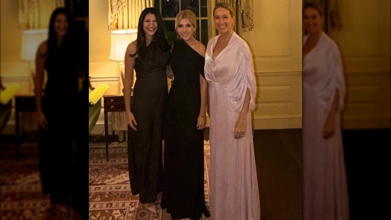 Jennifer Hegseth posing with Katie Miller and Jeanette Rubio