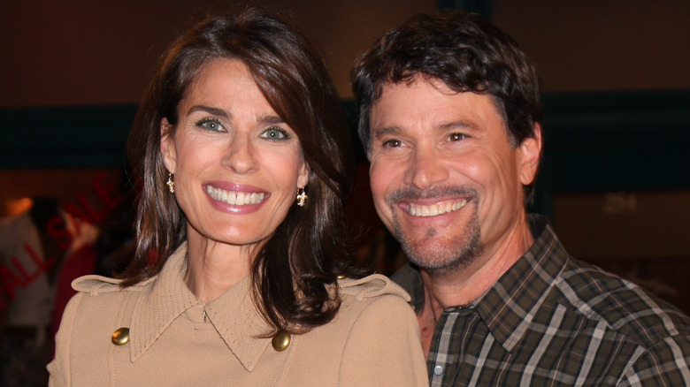 Peter Reckell and Kristian Alfonso smiling