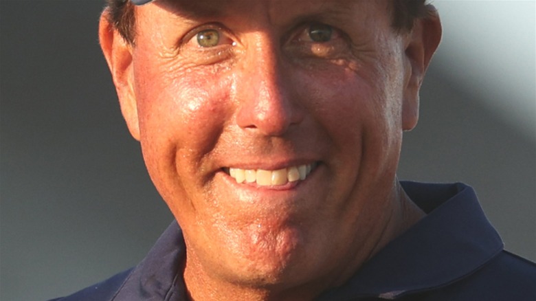 Phil Mickelson smiling