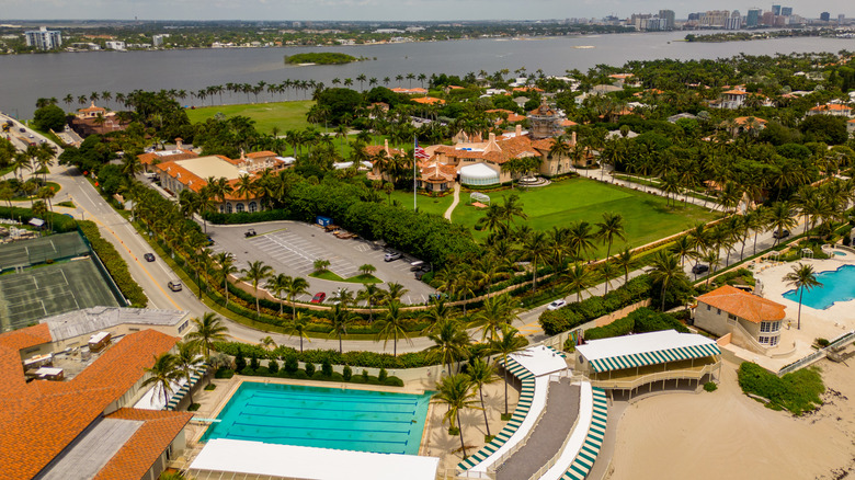 aerial view of Mar-a-Lago