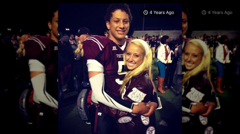 Young Patrick and Brittany Mahomes