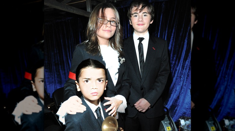Prince, Paris, and Blanket Jackson at the 2010 Grammy Awards