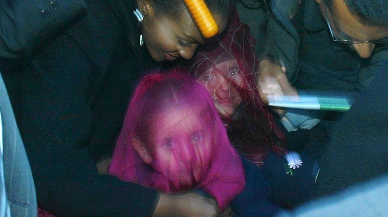 Paris and Prince Jackson wear veils in 2002