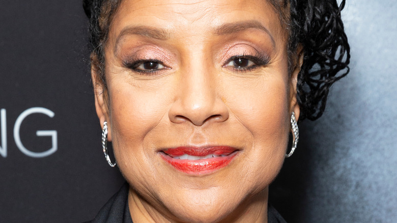 Phylicia Rashad on a red carpet 