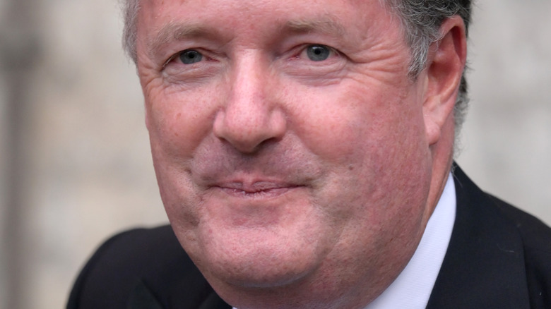 Piers Morgan with a neutral expression