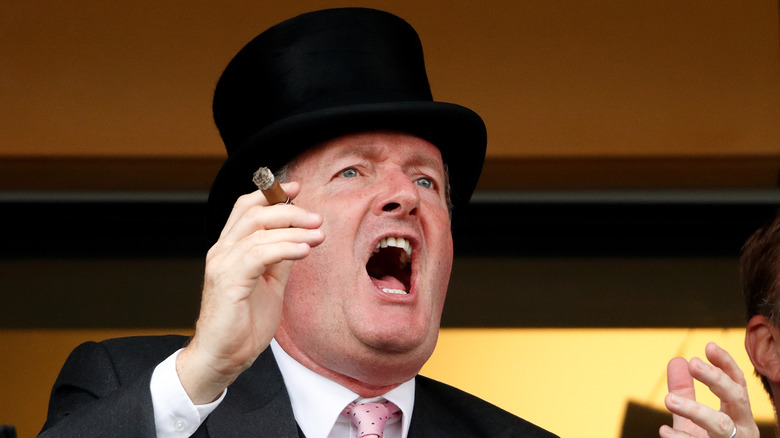 Piers Morgan at the racetrack