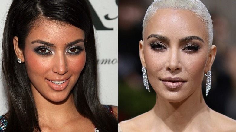 Kim Kardashian side by side photo