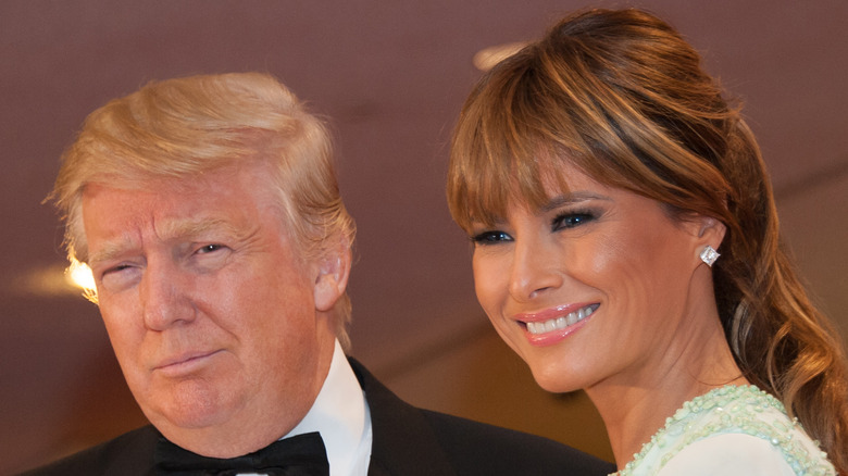 Donald and Melania Trump smiling together