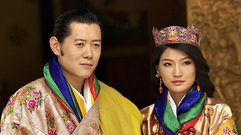 King Jigme Khesar Namgyel Wangchuck and Queen Jetsun Pima at their wedding