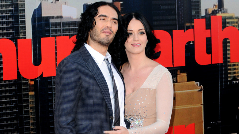 Russell Brand and Katy Perry on the red carpet